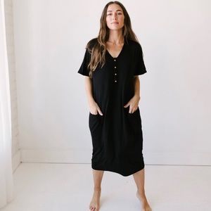 Dwell and Slumber Onyx Cocoon Dress